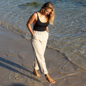 Nicole Purdy Relaxed Linen Trouser